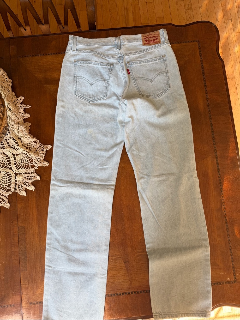 Levi's women Light Wash Low Pro Straight Leg Jeans